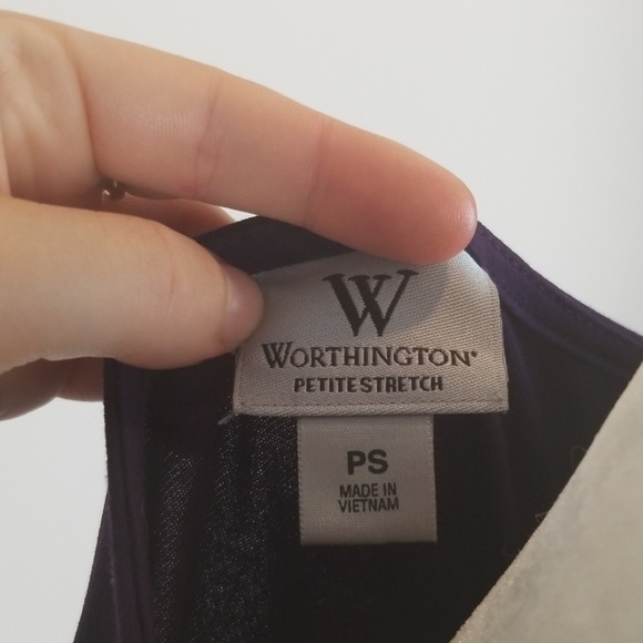 Worthington Fancy Purple Top - Picture 4 of 5